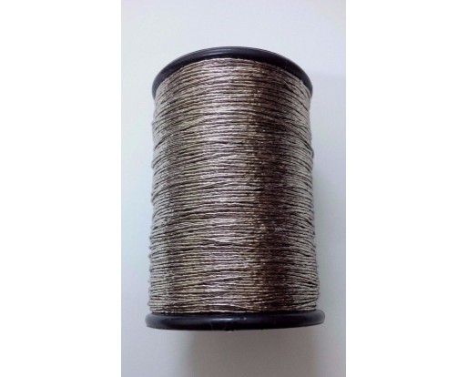 ANTIQUE SILVER - 120 Yards - Lurex Zari Jari Sparkle Shiny Thread Yarn Cord Dori - For Crochet Jewelry Handicraft Knitting Artwork DIY